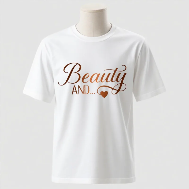 Beauty and The Beard Tees,Valentines Day Couples Shirts,His and He Shirt,Anniversary Shirt,Valentine Shirt,Matching Couples Tops