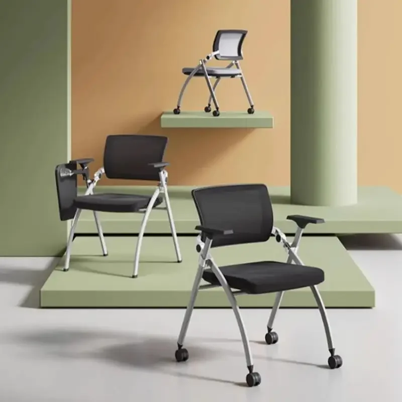 

Office Meeting Chairs Black Portable Business Swivel Chair Ergonomic Meeting Minutes Sillas Para Eventos Professional Furniture