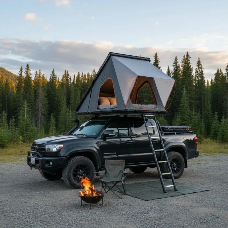 High Quality Hydraulic Automatic Aluminum Alloy Hard Rooftop Tent Four Season Waterproof SUV Car