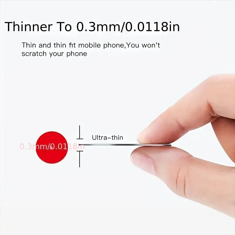 Piastra disco in metallo da 10 pezzi per supporto magnetico per telefono Adesivo universale per disco in lamiera di ferro nero Accessori per supporto magnetico per telefono per auto