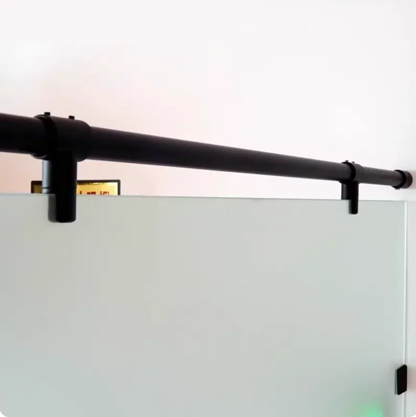 1Pc SUS304 Glass Shower Enclosure Screen Dia. 25mm Hanging Rail Fittings Clamp
