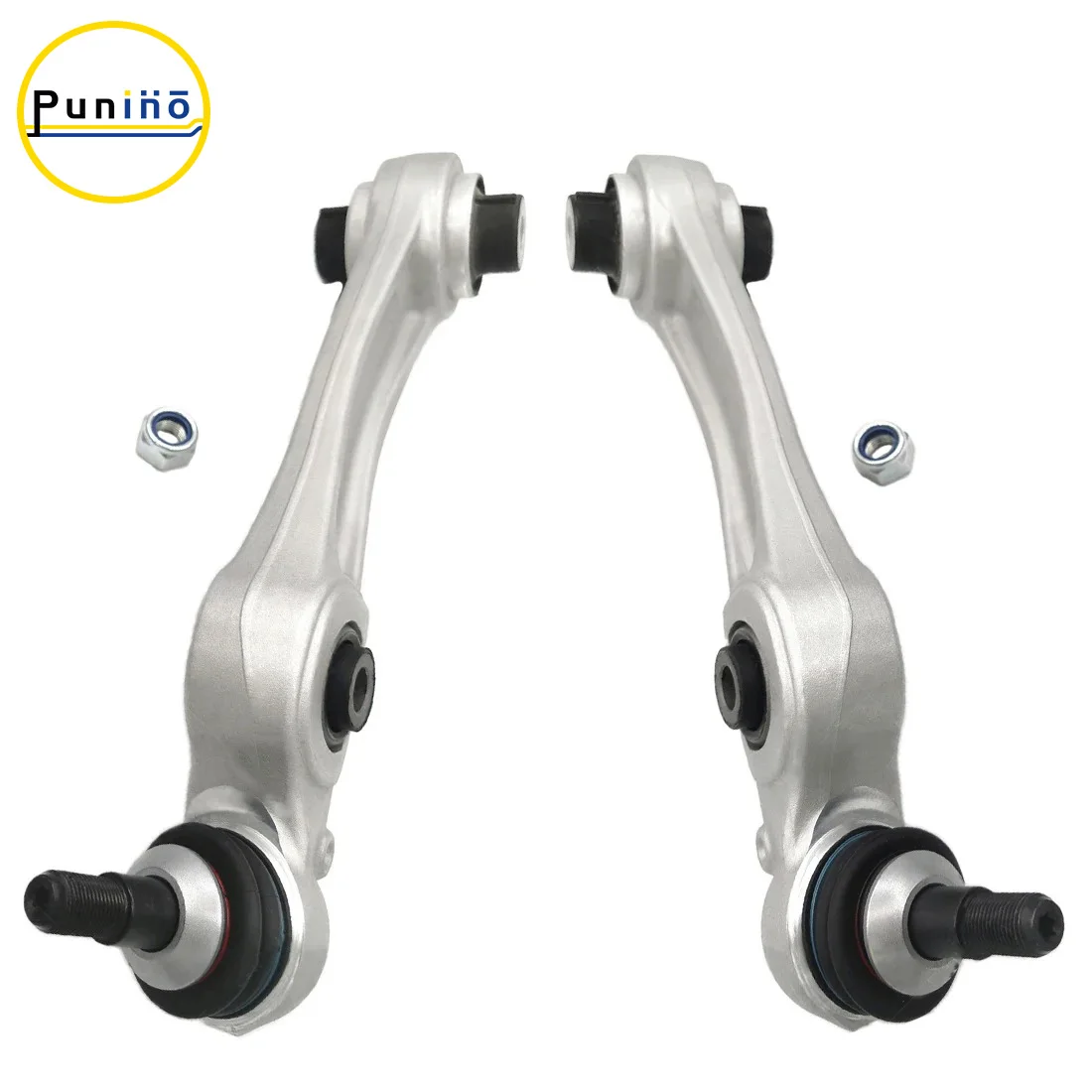 Punino 2pcs Front Lower Control Arm with Bushings for BMW 5 Seiries F10 528i 650i 550i 2011 2012-2018 31126794204