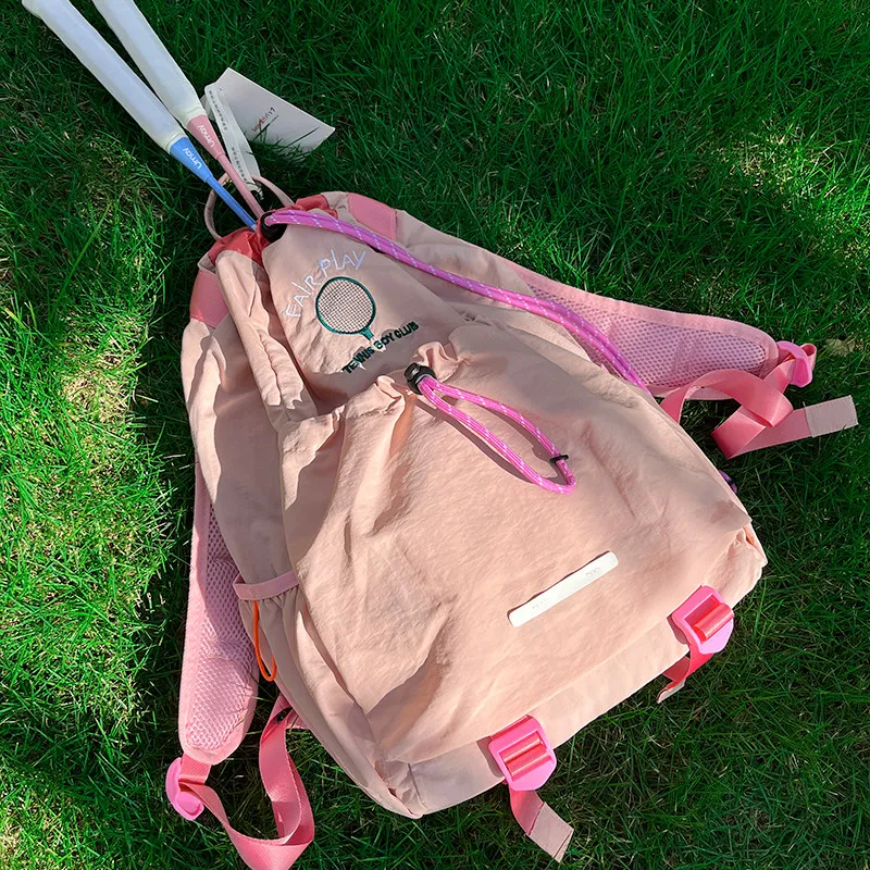 

Minimalist Drawstring Backpack Foldable Travel Rucksack Lightweight Large Capacity Hiking Daypack for Men Women