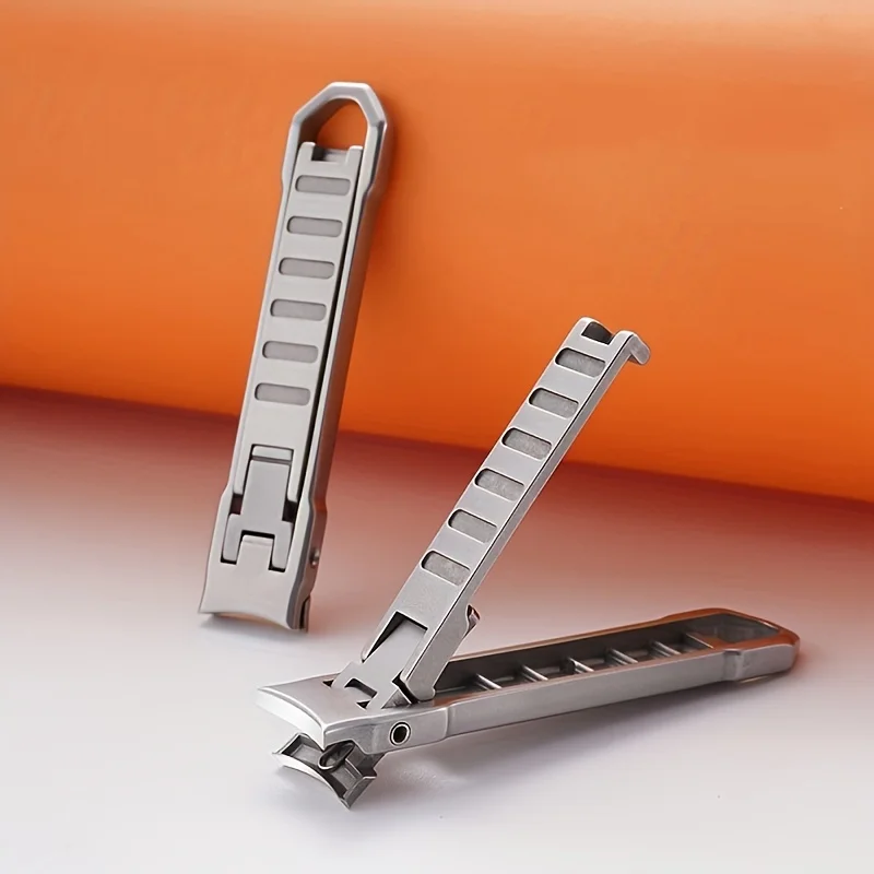 Ultra-fino cortador de unhas dobrável portátil viagem unha chaveiro tesoura cortador de aço inoxidável ferramentas de manicure