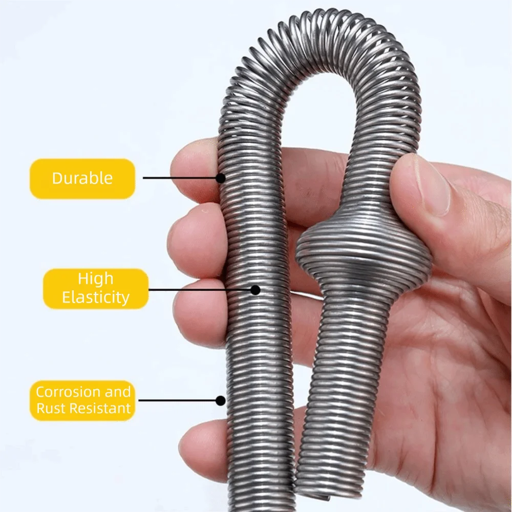 round head Spring threading extender macroporous flat head wire drawing Silver Metal Threading accessories Electrical Equipment