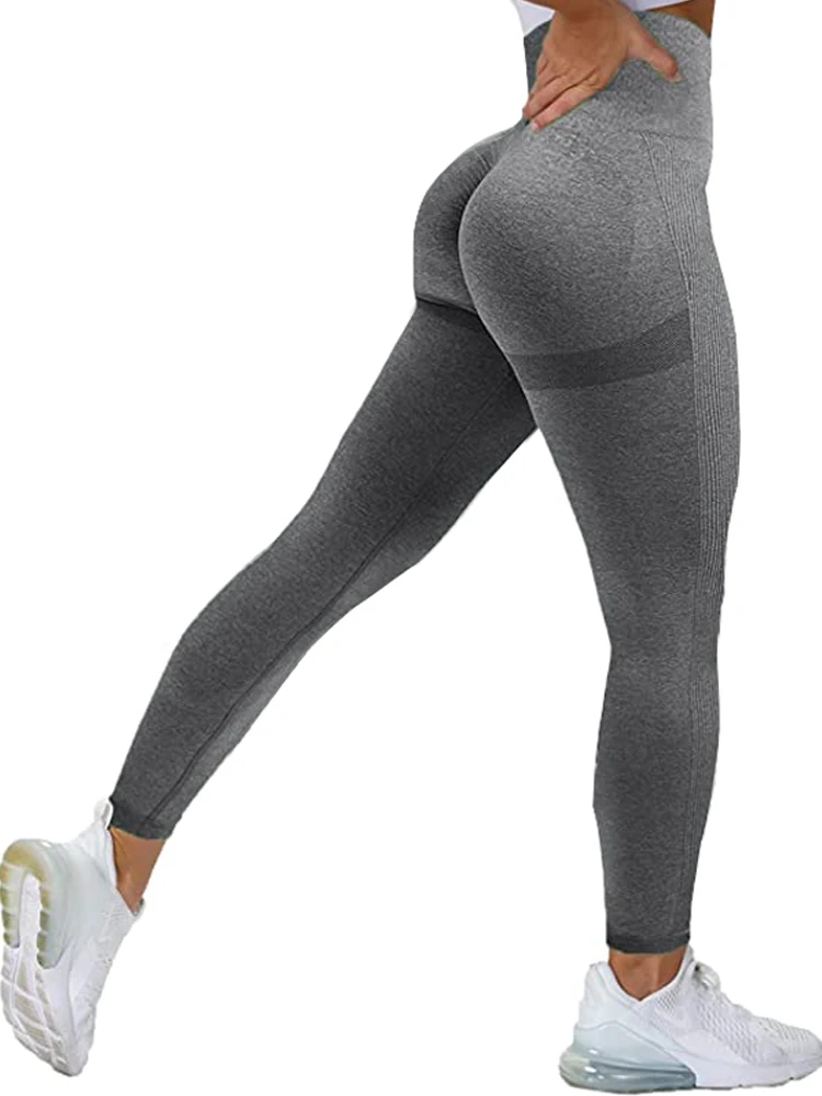 

Sexy Lines Ladies Running Gym Legging Fashion Yoga Pants Sport Seamless High Waist Leggings Women Workout Push Up Leggings With