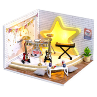 Wooden DIY Doll House With Furniture Mini Dollhouse Handmade Assembly Model Building Room Decoration 3D Puzzle Girl Toy Gifts