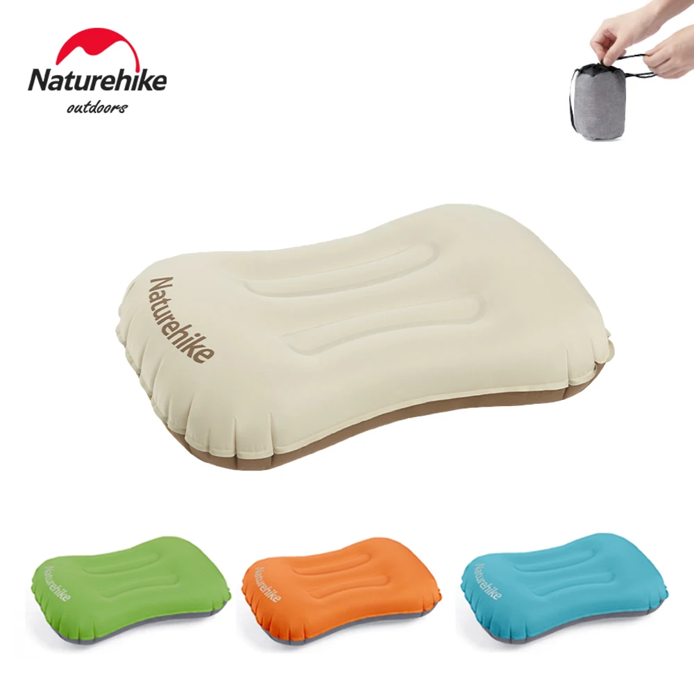 【セール中】Naturehike インフレータブル枕超軽量キャンプ枕ポータブルネックインフレータブルシート旅行枕ハイキング睡眠空気枕