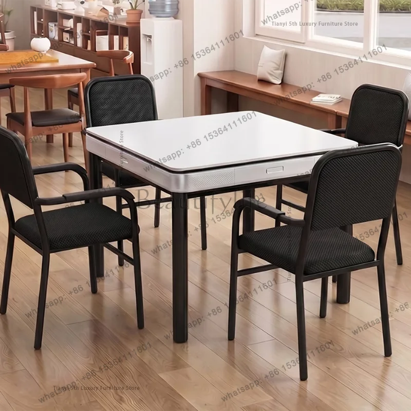 PG Italian Minimalist Ultra-thin Automatic Mahjong Table Modern Luxury Dining Table Home Furniture طاولة طعام FYMT