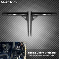 Motorcycle Highway Engine Guard Front Crash Bar Gloss Black Bumper For Indian Scout 2014-2024 Scout Bobber Falling Protectors