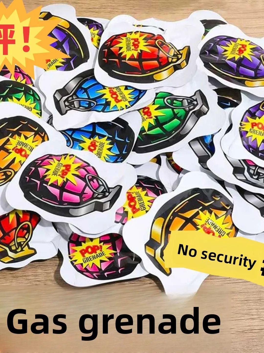 Juguete Inflable de Granada Explosiva con Cañón de Explosión Autodestructible, Juguete Antiestrés, Paquete de Explosión Reali...