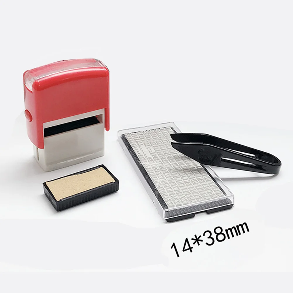 High Quality Reusable Ink Seal Set with Customizable Letters Numbers & Symbols for Monogram & Assortment Seals