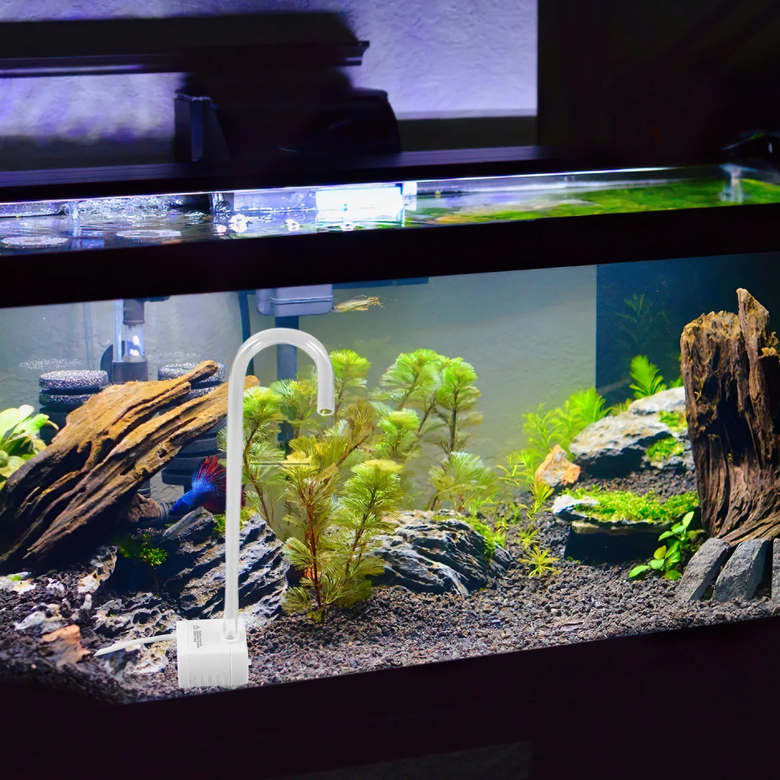 

1 set USB Water Pump Small Fish Tank Pumps White Student Desk Aquarium Water Change Mini Fountain Pond Submersible Craft Decor