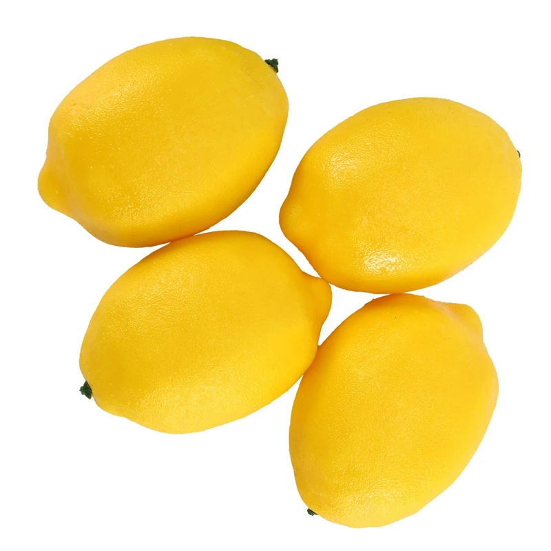 SEWS-8 Pack Artificial Fake Lemons Limes Fruit For Vase Filler Home Kitchen Party Decoration, Yellow And Green