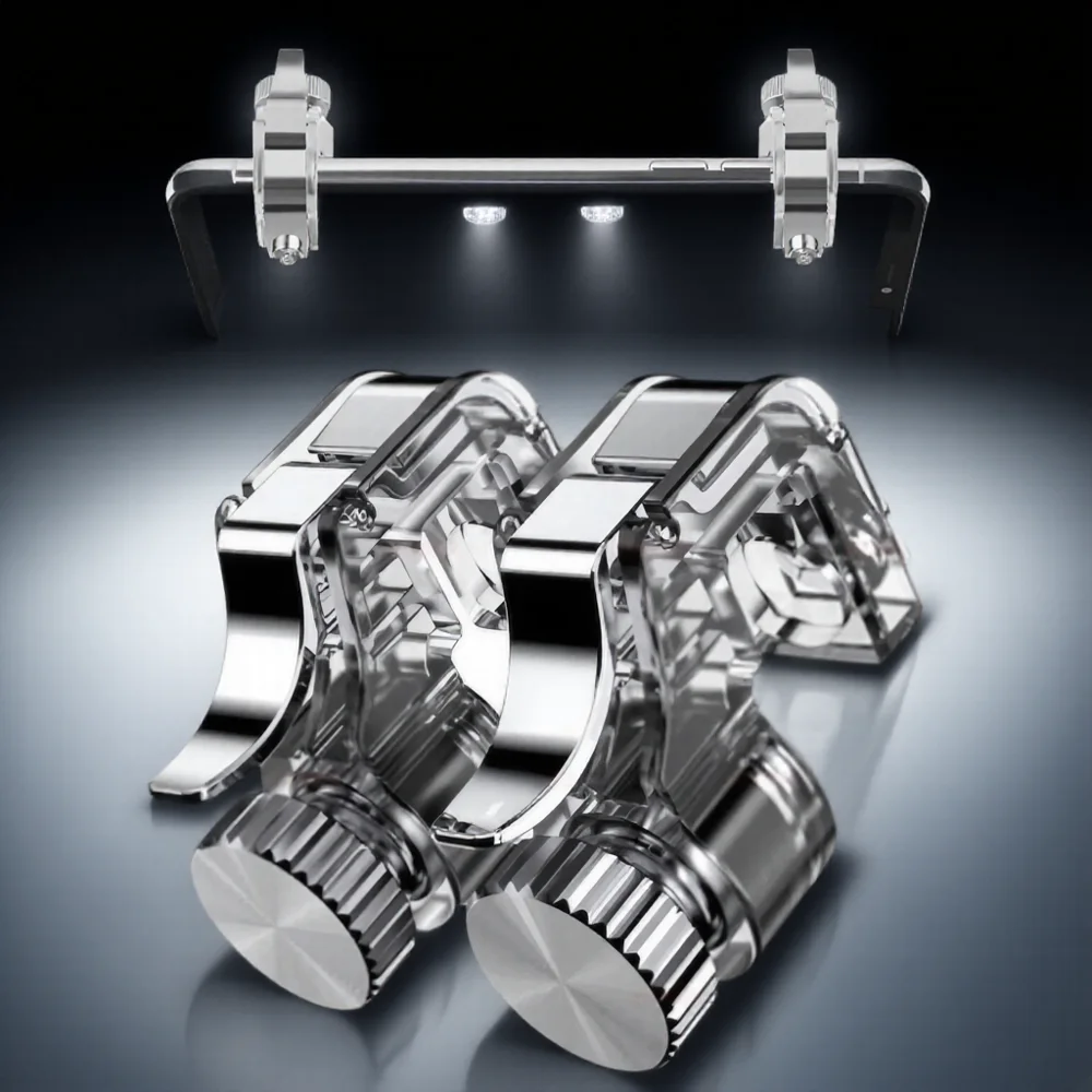 

Mobile Game Triggers Controller Joystick Shooter Accessories for Smartphones L1R1 Gaming Trigger Durable Metal Gamepad 1 Pair