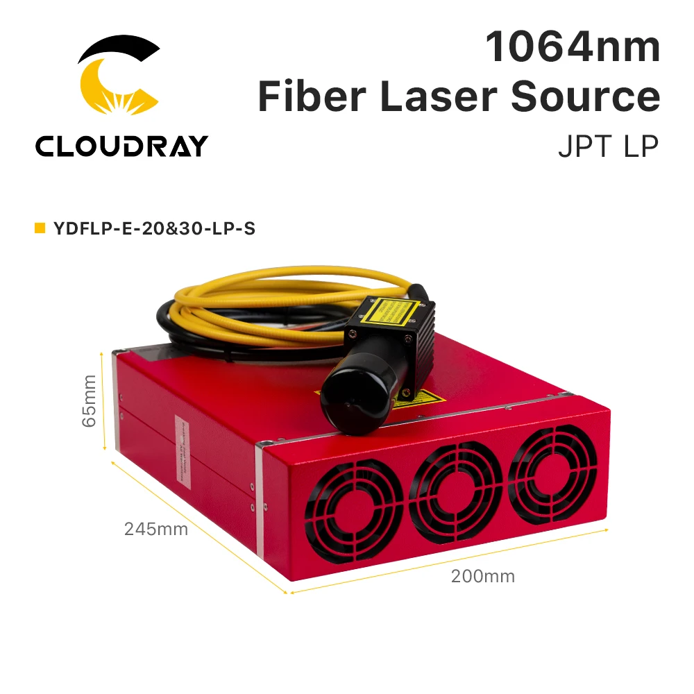Cloudray JPT LP+ Series 20W 30W 50W MOPA Pulse Fiber Laser Module With Wide Frequencies High Quality for Fiber Laser Machine