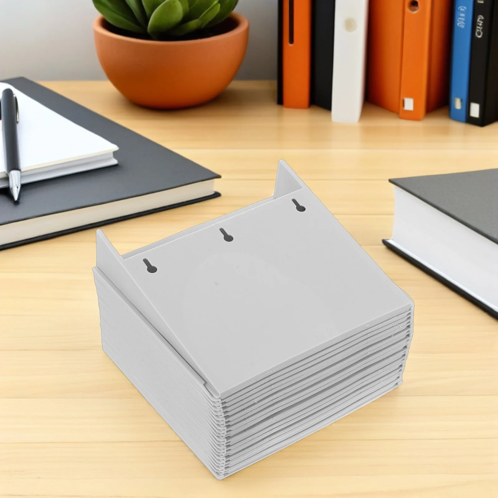 

4Pcs Standing Attendance Cards Holder Multi- Storage Rack Organizer for Warehouse Material Card Display Stand Use