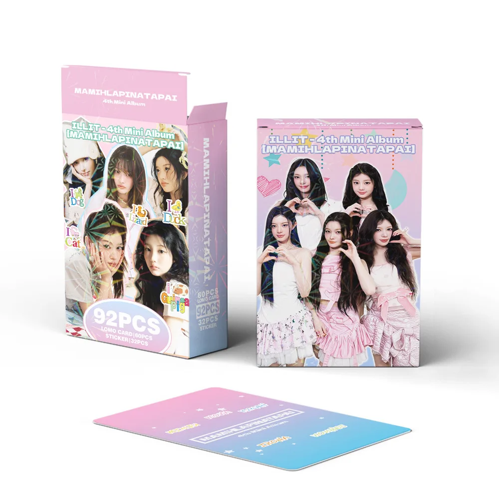 

92 мини-карточки K-pop группы для девочек, новый альбом TNOT CUTE ANYMORE, фотокарточки знаменитостей, стикеры, LOMO-карточки, подарок