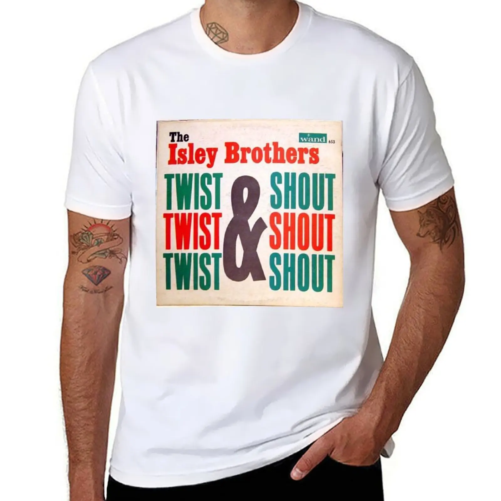 

Twist & Shout, Isley Brothers, Rock & Roll, Soul, R & B T-Shirt cotton t shirt pack man t shirts for men casual T-shirt