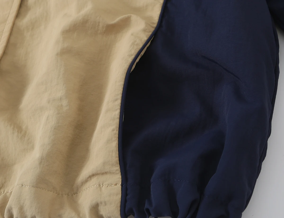 KONDALA Damen Trendiges High-Street Kontrast-Hosen-Set mit Reißverschlussjacke und Hose mit elastischem Bund, Frühherbst 2026, lässiges sportliches Damen-Set – Detail 10