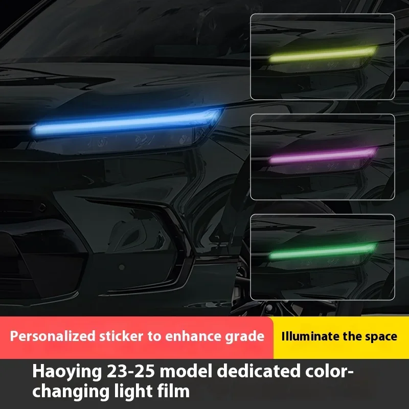 For Honda BREEZE 2025 Headlight Tint Vinyl Wrap Kit - DRL Daytime Running Light Color Change Film, Decorative Modification Stick