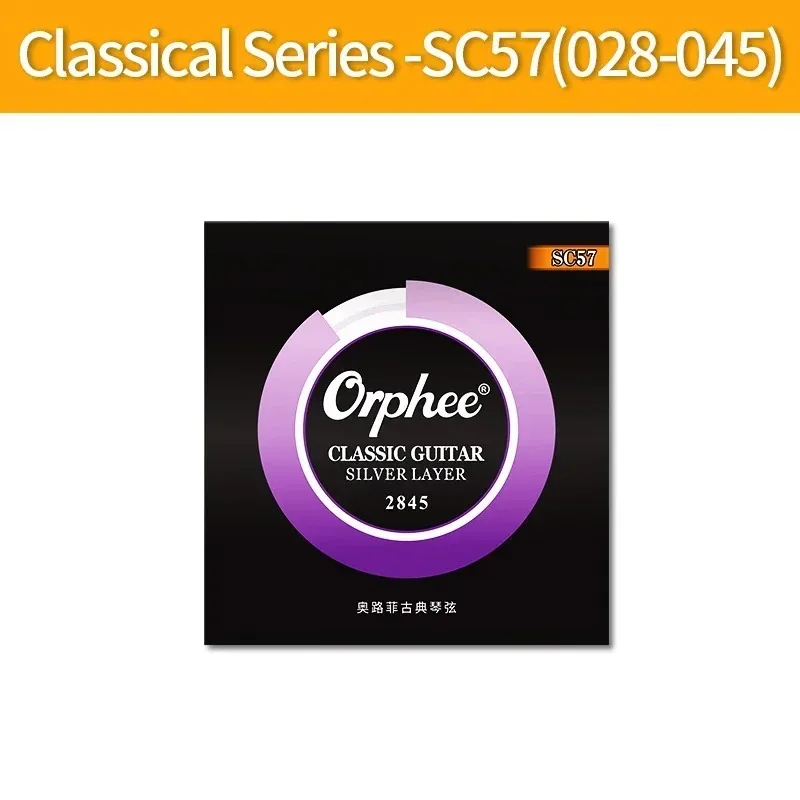 Orphee Klassieke Guitarra Strings Sc Serie Nylon Verzilverde Klassieke Gitaarsnaren Individuele Vacuüm Verpakking Gitaaronderdelen