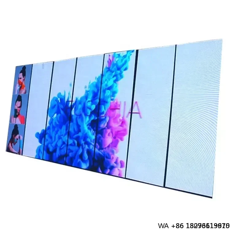 Indoor P2 Ultra Thin Portable LED Display Digital Video Advertising Mirror Poster