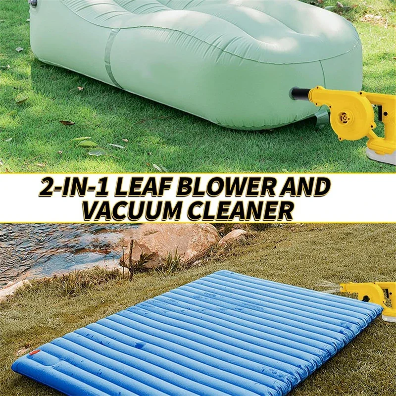 Electric Air Blower Cordless Leaf Blower for DeWalt 18V 20V DCB204 Li-ion Battery 2-in-1 Handle Vacuum Cleaner