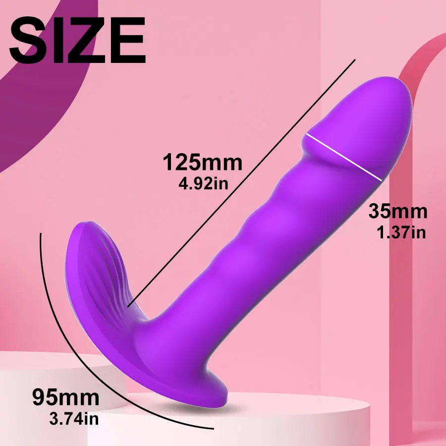 Strong Dual Motor Wearable Dildo Vibrator for Woman Remote Control G Spot Clitoris Stimulator Mute 10 Speeds Panties Vibrating