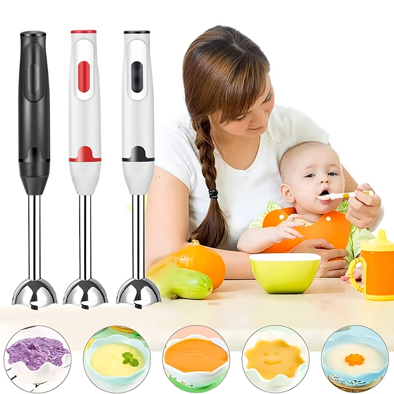 Electric Mixer Handheld Immersion Mixer Multifunctional Food Mixer Baby Food Mixer Suitable for Sauce and Smoothie Food Mixing