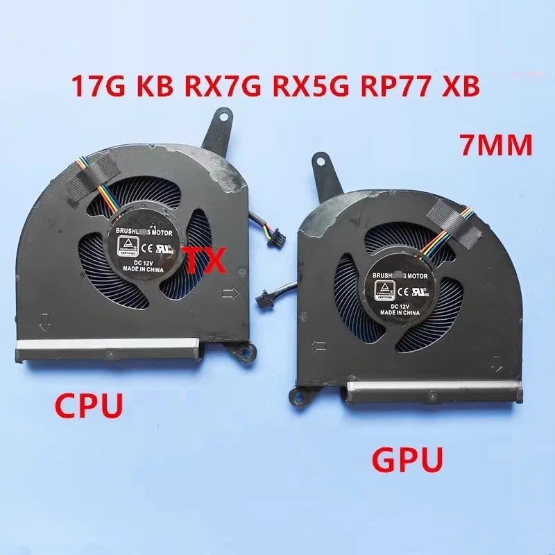 NEW CPU Fan 7mm for Gigabyte Aorus 15P 15G 17P 17G XC XB RX7G RP77 RX5G RP75 RP75W XA XD OLED SA AERO 17 AERO 15 OLED
