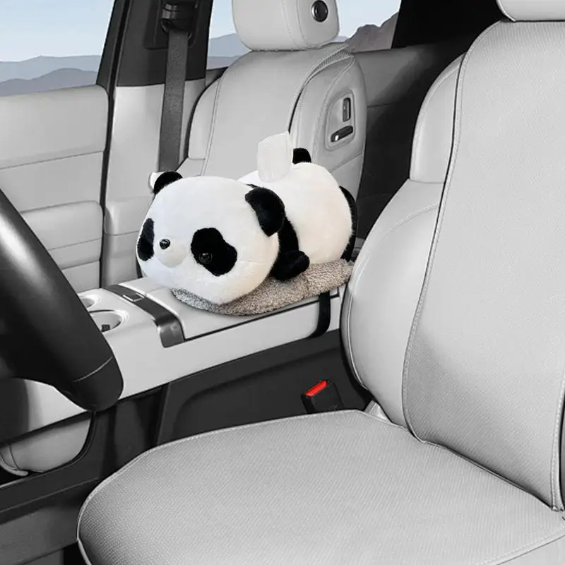 

Animal Car Tissue Holder Plush Animal Car Tissue Box Holder With Charcoal Pack Design Car Armrest Tissue Case For Cars SUVs