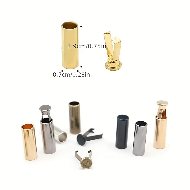 10Sets Cylindrical Detachable Cord Lock Stoppers with Lid Cap Apparel Sportswear Rope Threading Buckle Accessories Parts