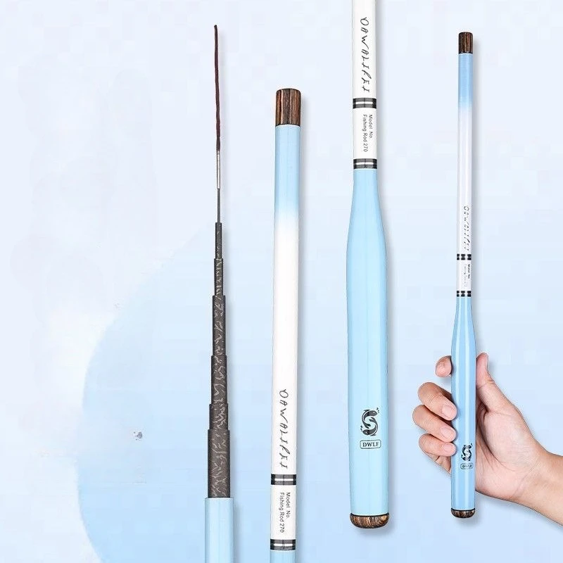 38 cm ultrakurze, tragbare, schrumpfbare Carbon-Handstange, 5 Stunden starke Taillenfestigkeit, Mikrounterstanz, Kinder-Stream-Rute