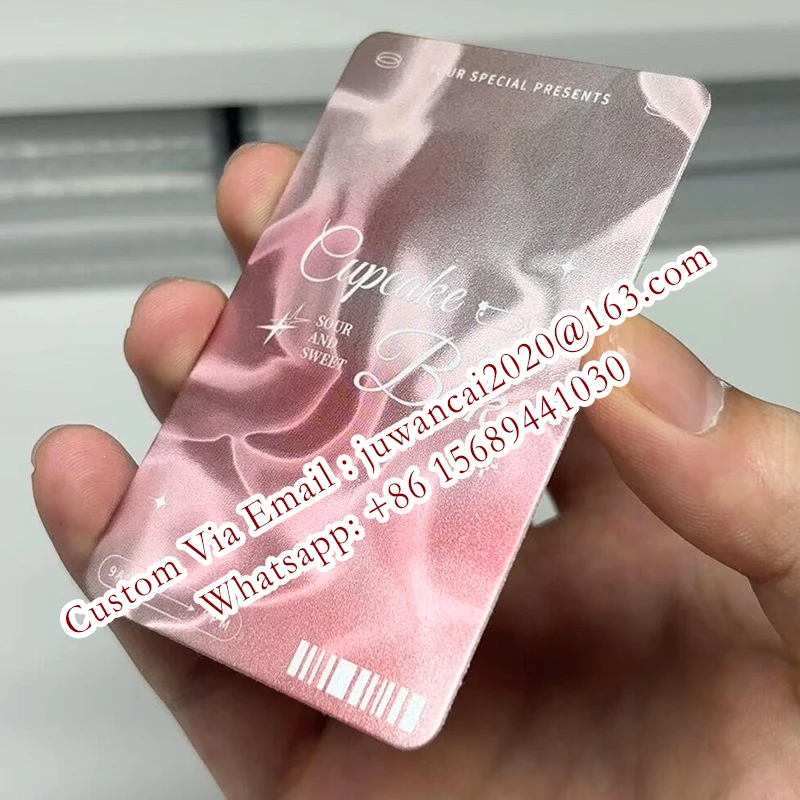 Custom Holographic Flash Card Reverse Laser Photocard Loyalty Cards Printing Business Card with Logo Gift Vouchers Mini cards