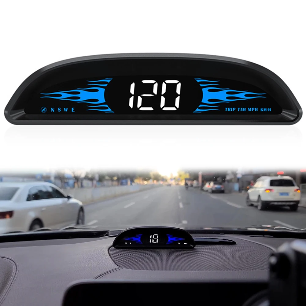 

Car HUD Speedometer Compatible With All Cars Head Up Display GPS Speedometer Car Electronics Accessories