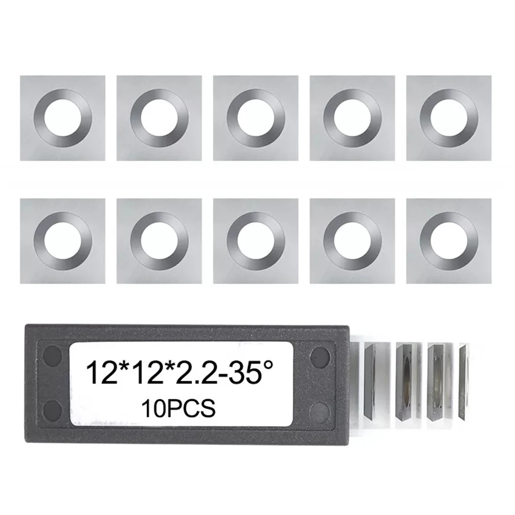 

10pcs 12mm Carbide Insert 4-edge Straight Square Carbide Inserts For Woodturning 12x12x2.2mm Cutter