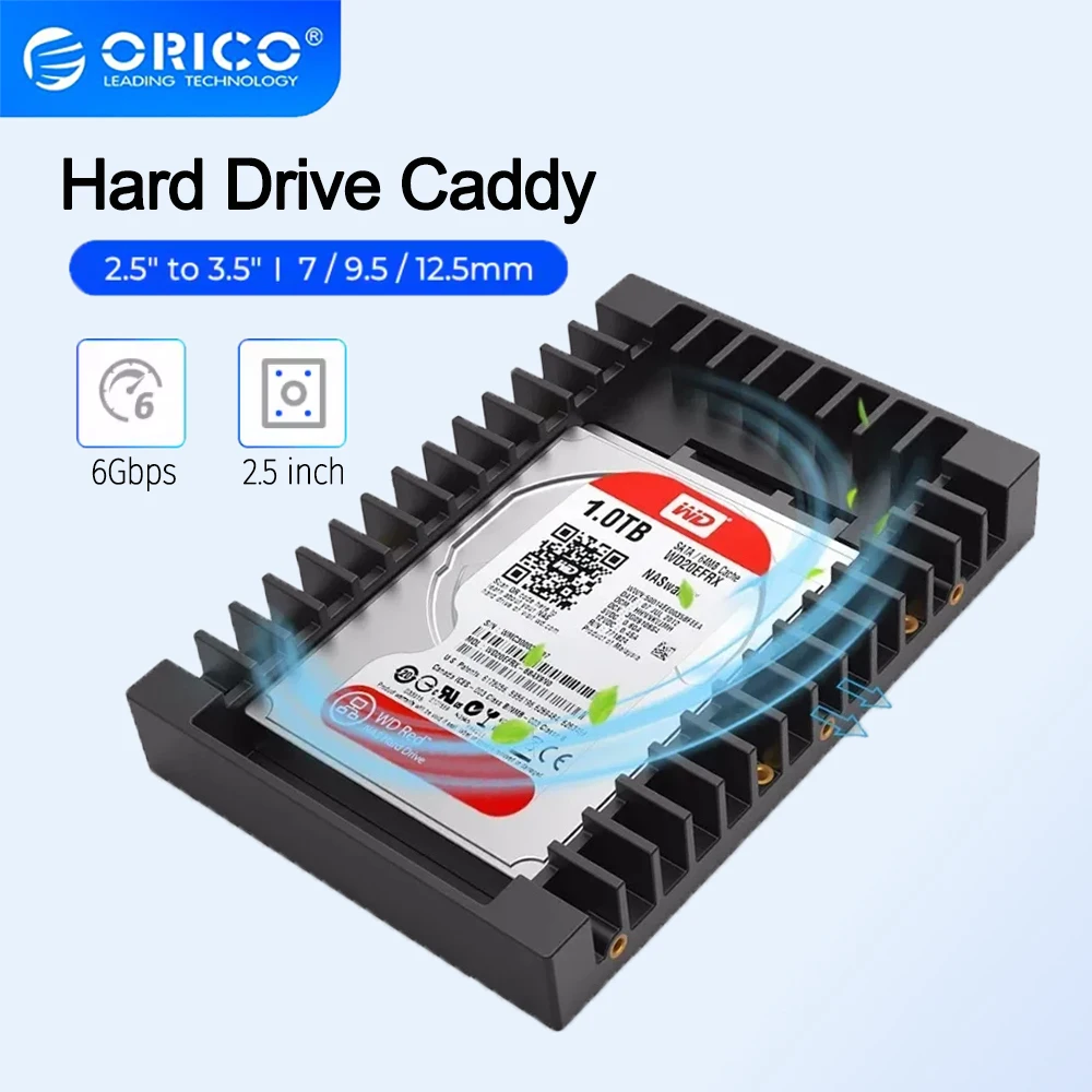 ORICO 2.5 SSD SATA to 3.5 Адаптер жесткого диска Внутренний конвертер отсека для диска Монтажный кронштейн Caddy Лоток для адаптера SSD ORICO 2.5 SSD SATA to 3.5 Адаптер жесткого диска Внутренний конвертер отсека для диска Монтажный кронштейн Caddy Лоток для адаптера SSD