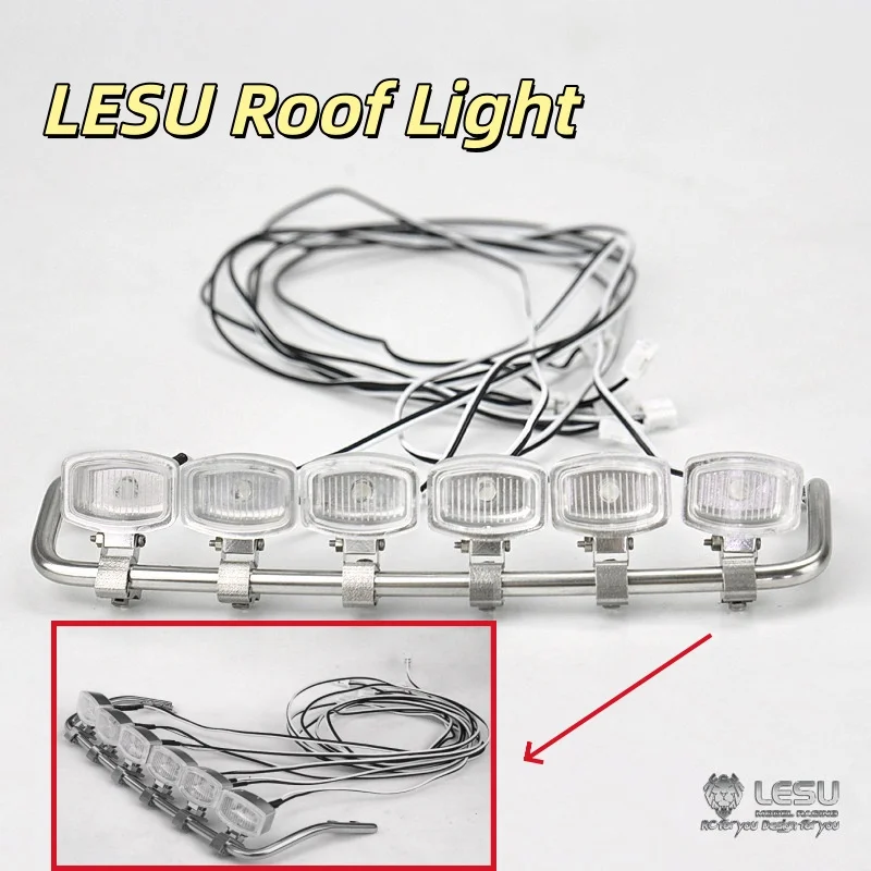 1/14  For Tamiya Tractor Trailer TGX26.540 High Roof Searchlight LED Headlight Spotlight Truck Model LESU