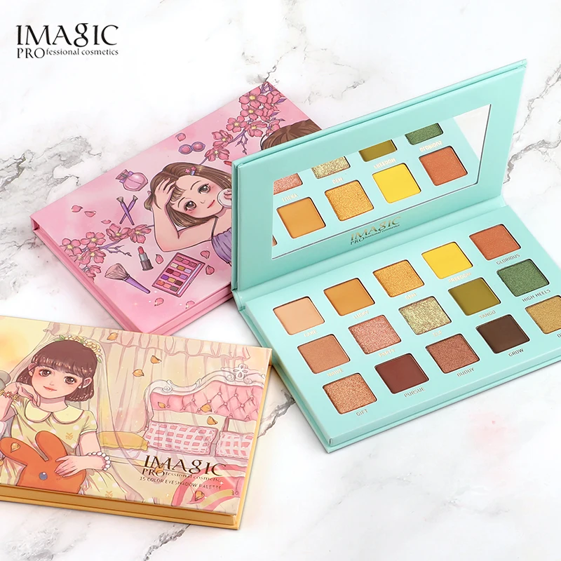 IMAGIC Eyeshadow Palette 15 Colors Matte Shimmer Glitter  Matte Paleta De Maquiagem Collectie Charming Oogschaduw  Kleurenpalet