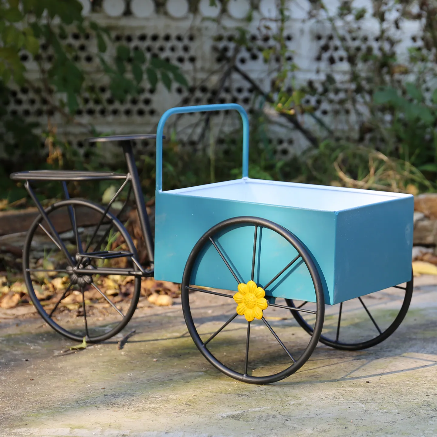 Cute float flower stand flower gardening flower pot stand garden courtyard window display  bicycle decoration storage
