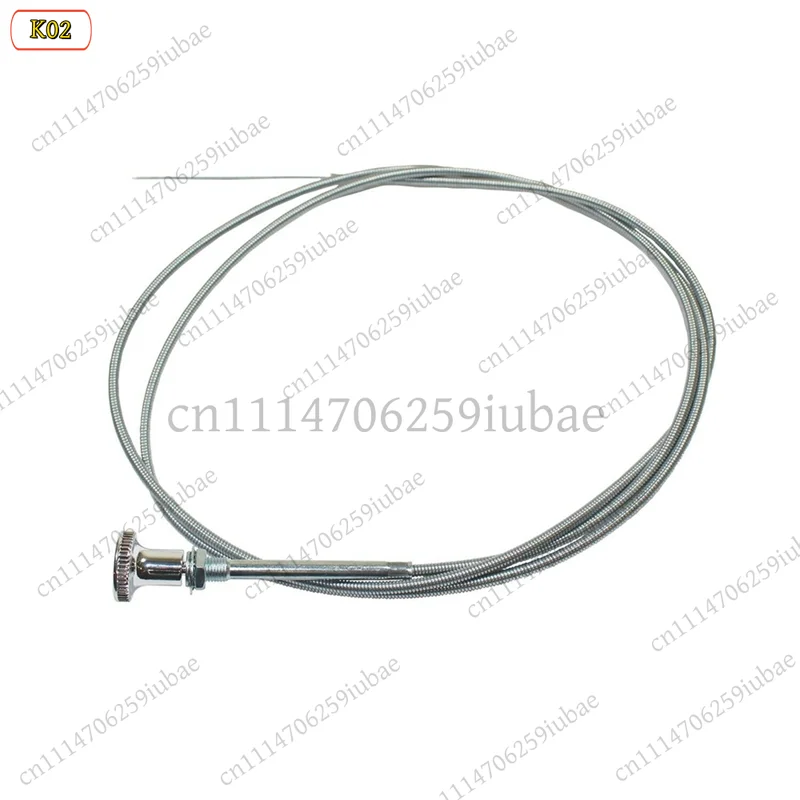 FC_ Chrome Universal 6 Ft Carburetor Choke Cable Push Pull Throttle Line for Hot Rat Rod V8 Engine Motor Parts