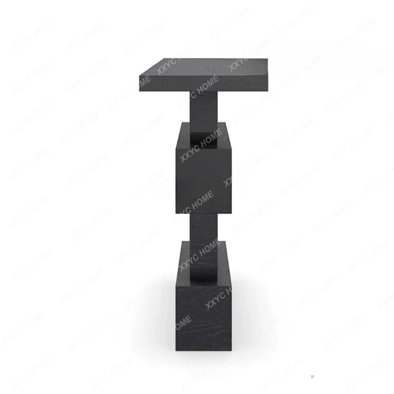 

creative solid wood entrance table, living room end view table, strip case storage table, home narrow case table