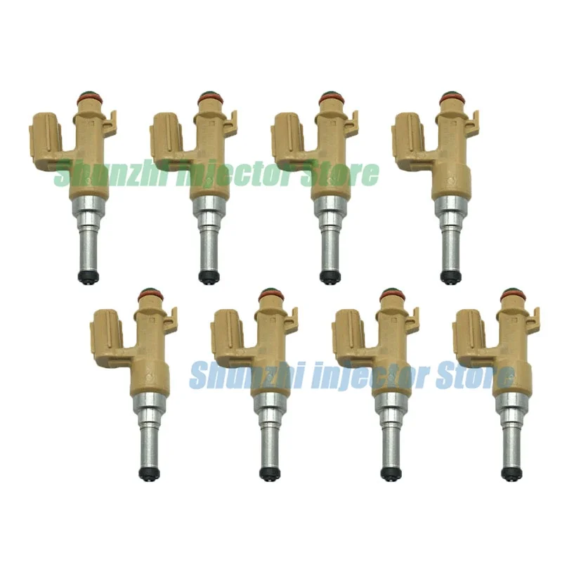 8pcs Fuel Injector Nozzle For Toyota SEQUOIA USK6# TUNDRA/LEXUS LX570 GX460  OEM:23250-0S020 232500S020 23209-39165