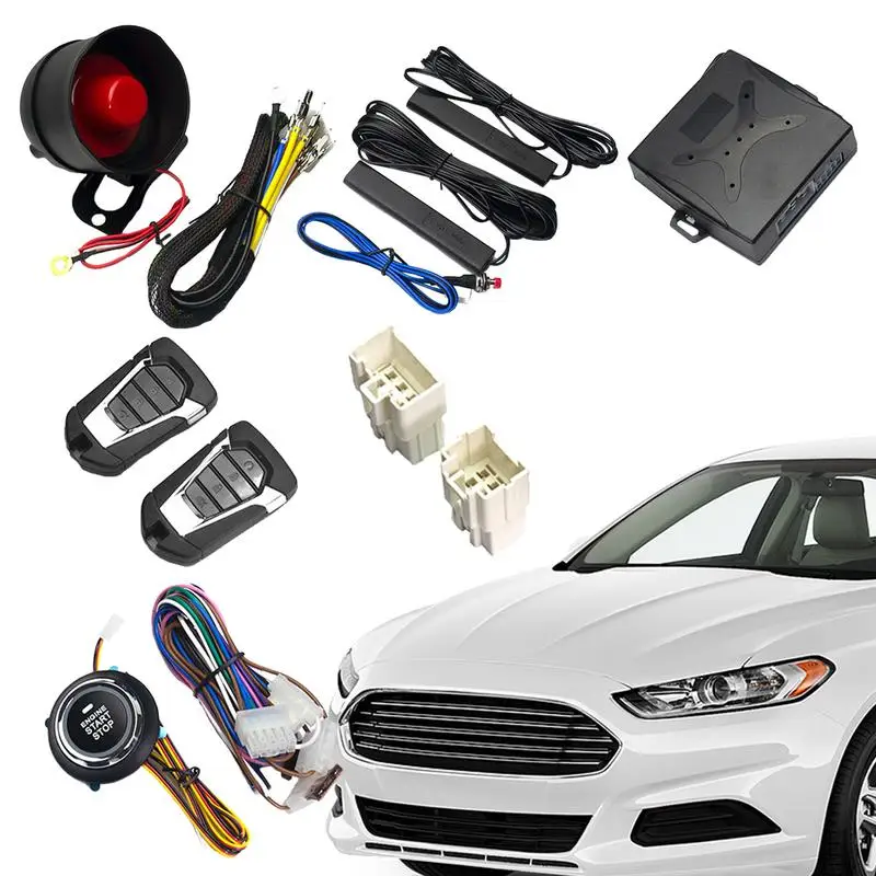 

Car Alarm System Kit Car Alarm System Push To Start Ignition Kit Auto Car Alarm Keyless Entry System Passive Keyless Entry For