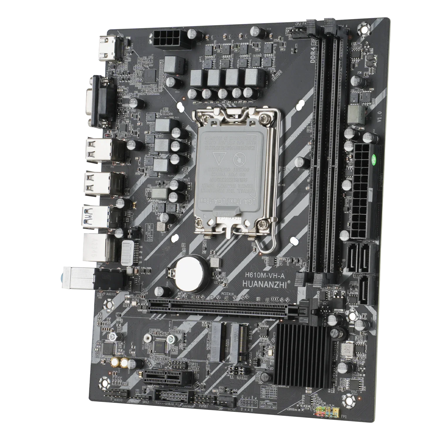HUANANZHI H610M VH A M-ATX DDR4 マザーボード サポート 12 13 14 世代 (インテル LGA 1700 CPU 12100F 12400F 12490F 12600F 12700F 13600F)
