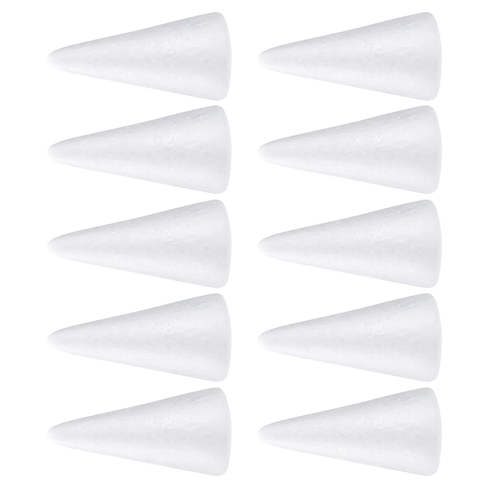 20 Pcs Toy DIY Foam Cone Child Kids Christmas Decorations Cone-shaped Foams