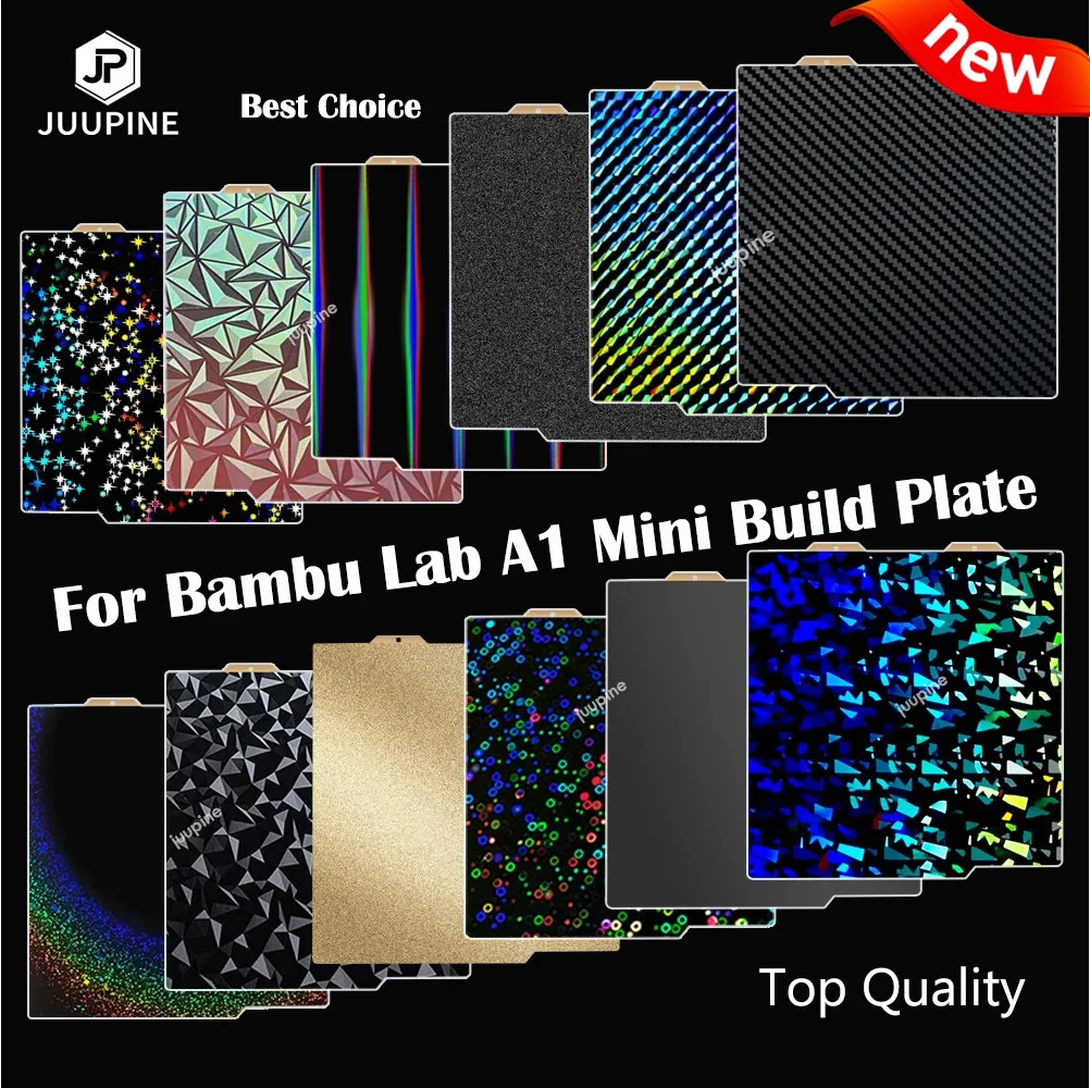 For Bambu Lab A1 Mini Build Plate Double Sided H1H PEY PEO PET PEI Bed Spring Steel Sheet Pei Sheet 184x184 for Bambulab A1 Mini