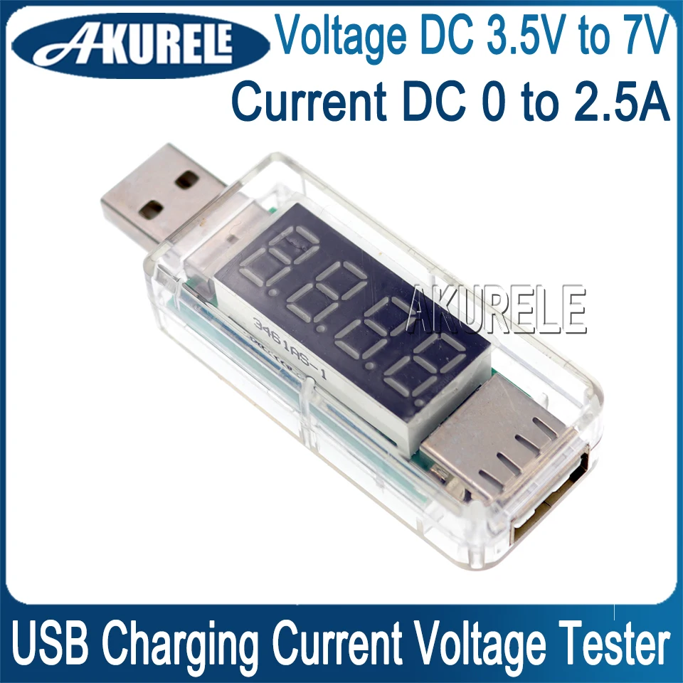 الرقمية USB موبايل قوة شحن جهاز قياس الجهد الكهربائي الحالي متر صغير شاحن يو اس بي طبيب الفولتميتر مقياس التيار الكهربائي بدوره إضاءة ليد شفافة