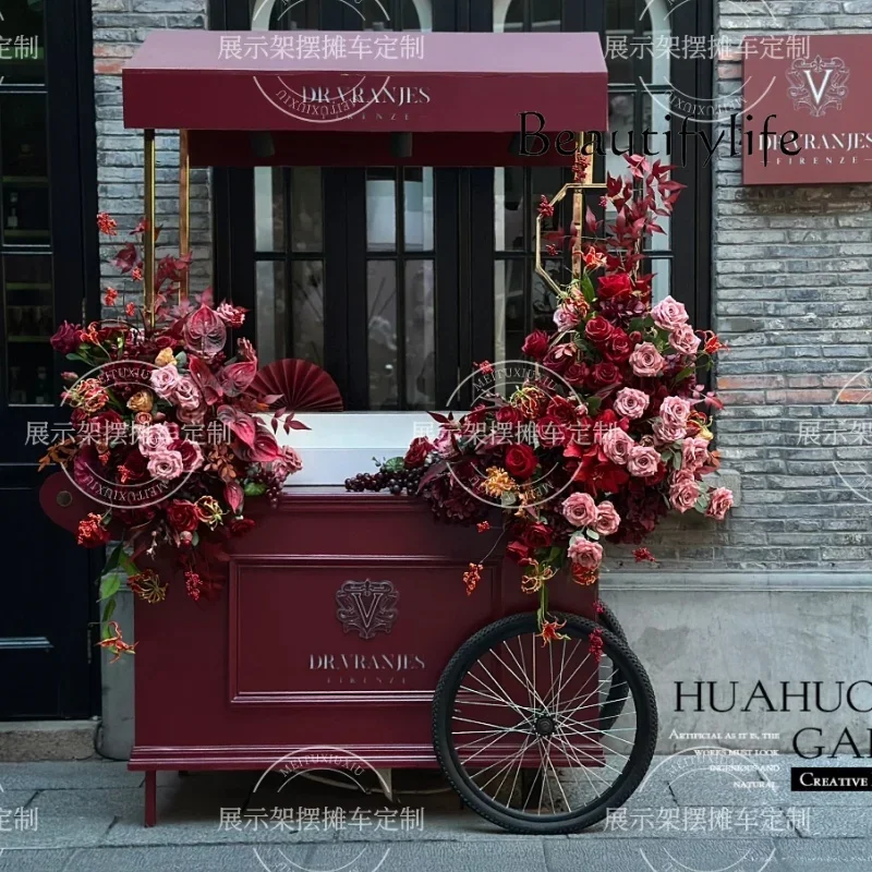 kk Floats, wrought iron outdoor stalls, decoration promotion, mobile activities, sales, bazaars, push display carts